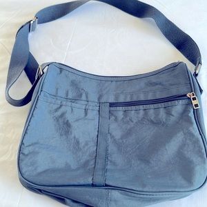 BUENO Nylon crossbody everything bag slate blue